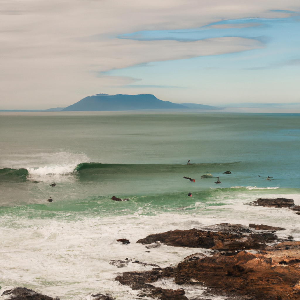 Surfing in Hermanus