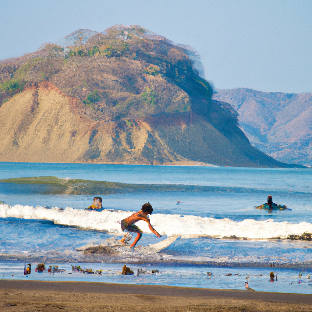 Surfing in Playa Hermosa
