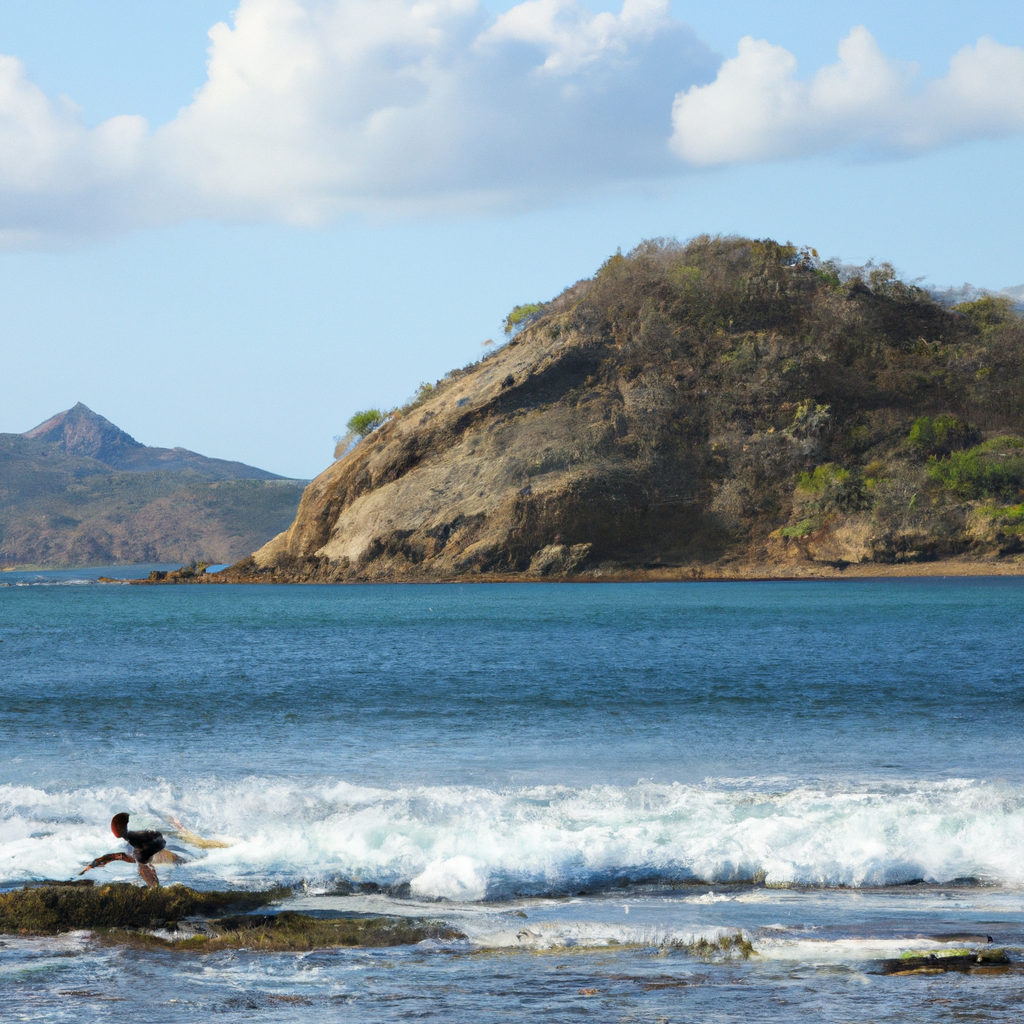 Surfing in Playa Marsella