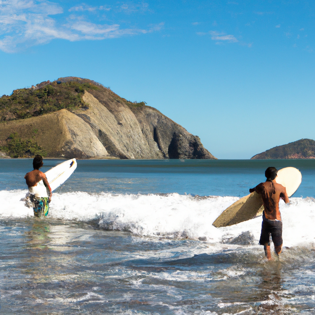 Surfing in Playa Yankee