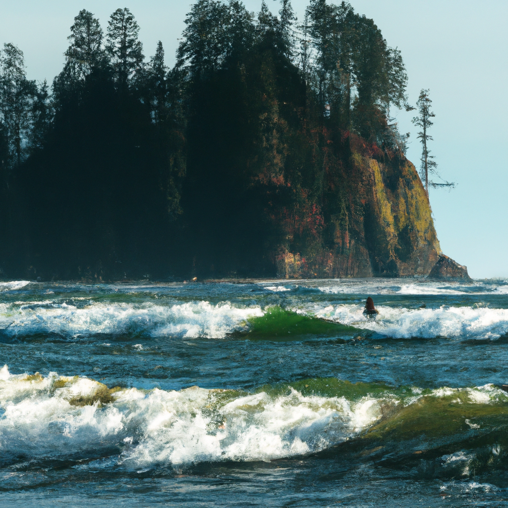 Surfing in La Push - Second Beach