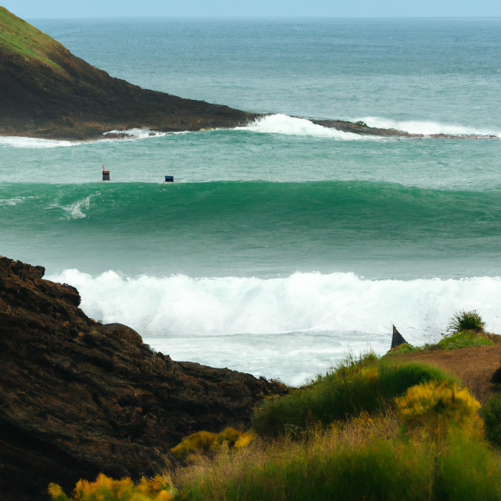 Surfing in Westhaven State Park