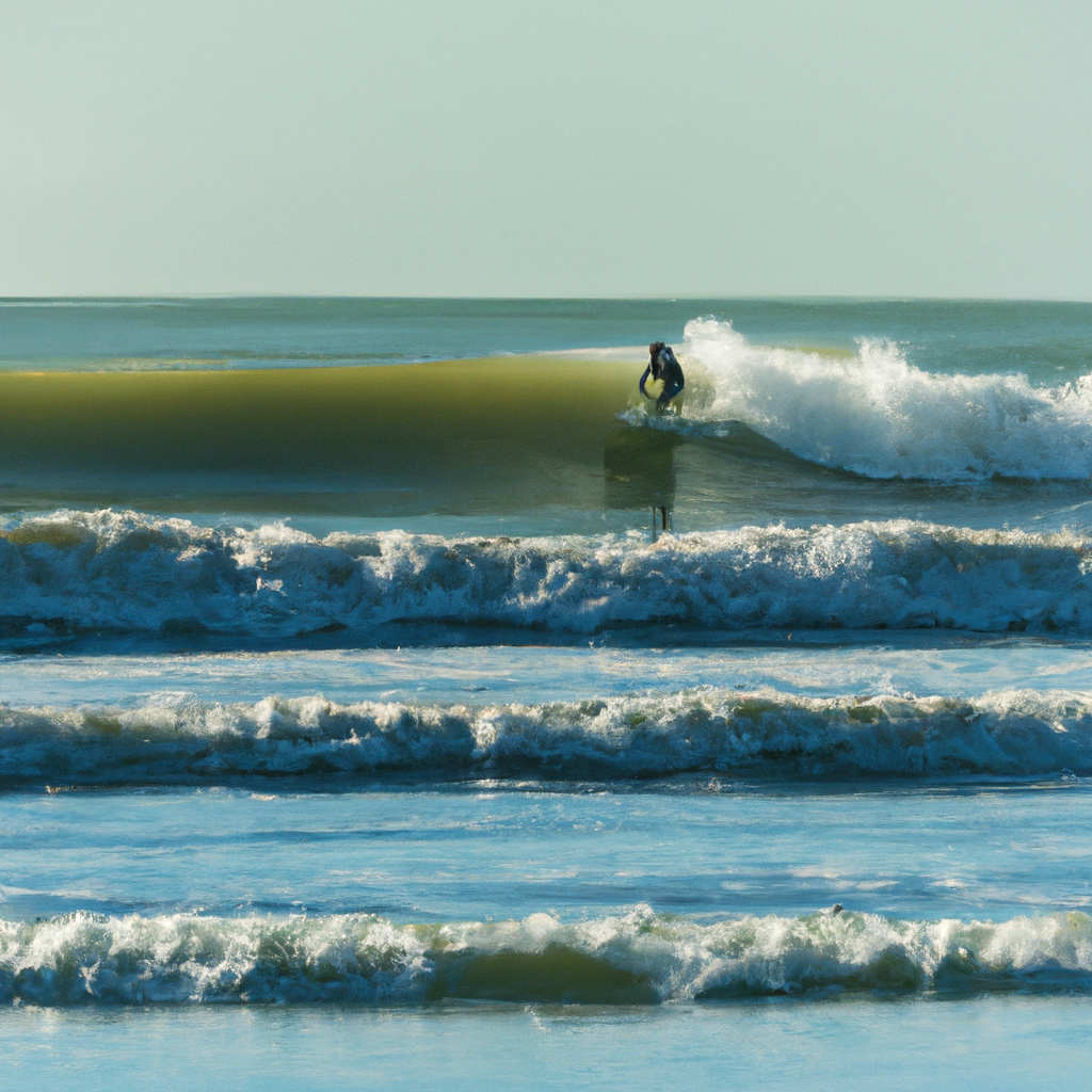 Surfing in Washaway Beach