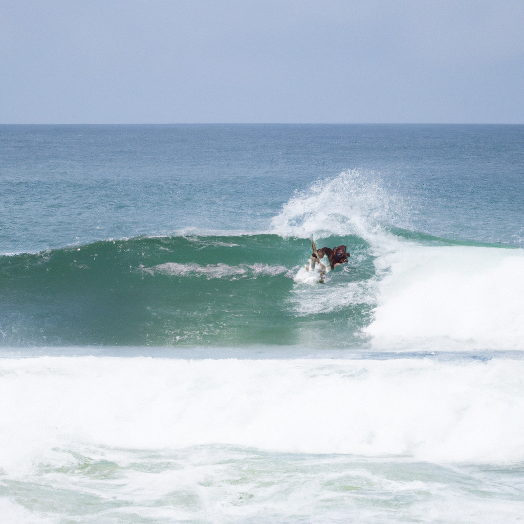 Surfing in Praia da Costa
