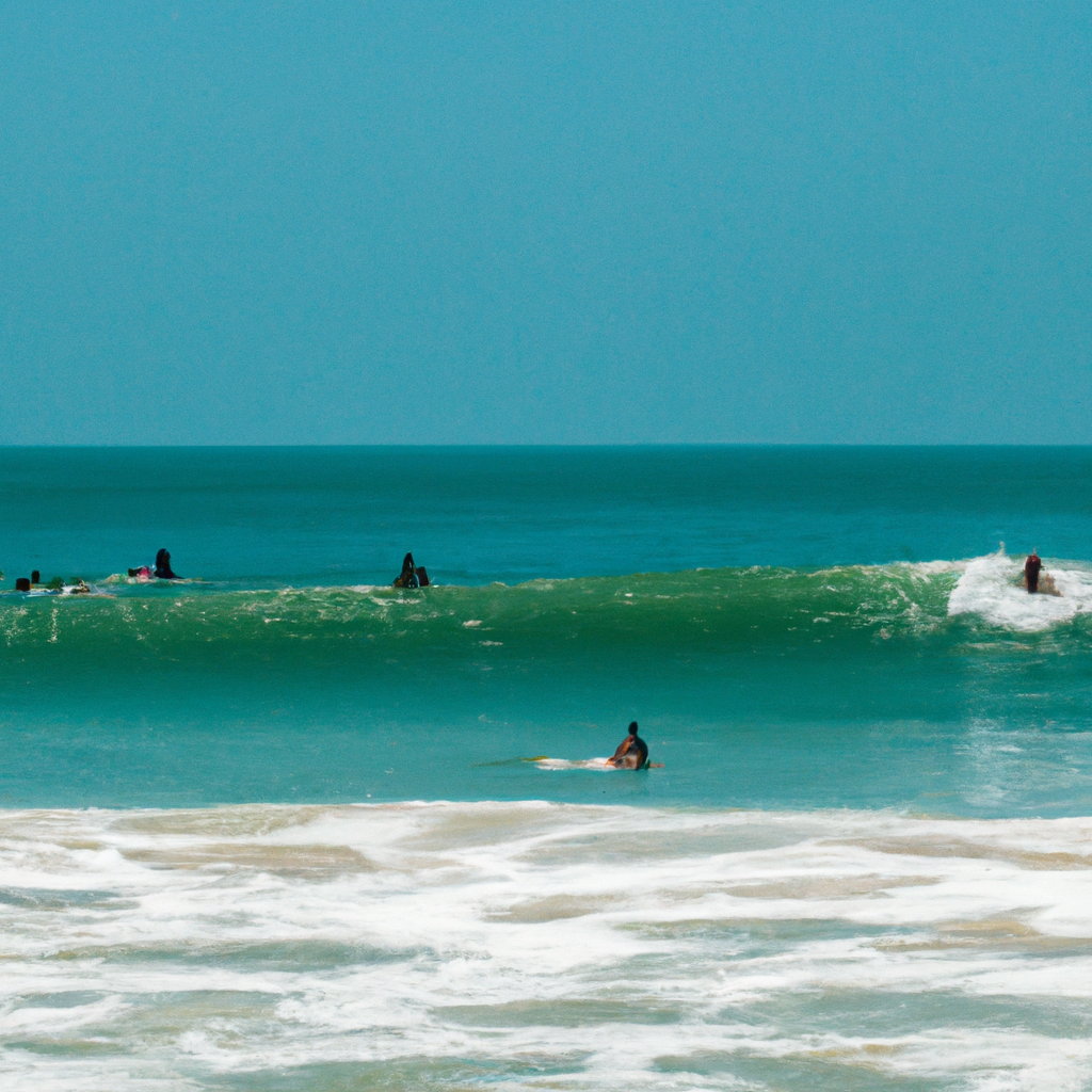 Surfing in Praia de Itaúnas