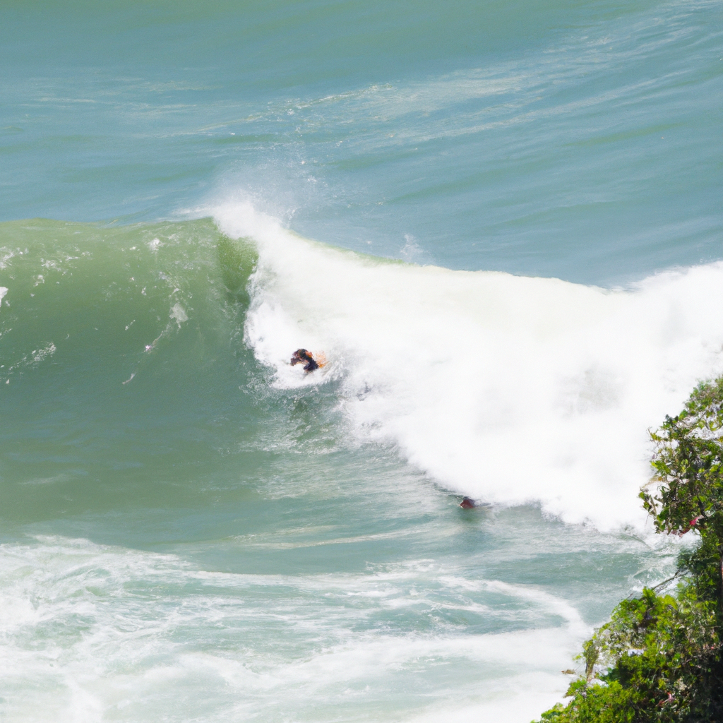 Surfing in Praia de Perocão