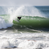 Surfing in Plage des Nations