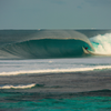 Surfing in Lolok Point