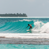 Surfing in Rasmaadhoo