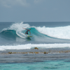 Surfing in Kolhufushi Left
