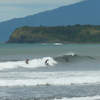 Surfing in Dingalan Bay