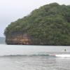 Surfing in Calicoan Island