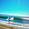 Surfing in Crystal Beach