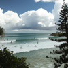 Surfing in Coolum Beach