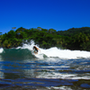 Surfing in Black Beach