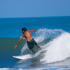 Surfing in Playa Bonita