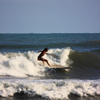 Surfing in Barra de Santiago