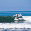 Surfing in Playa Maderas