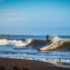 Surfing in Santana