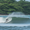 Surfing in Carenero Point