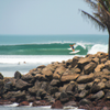 Surfing in Playa Lagarto