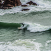 Surfing in Brest