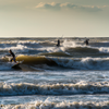 Surfing in Cabourg