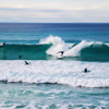 Surfing in La Barre