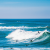Surfing in Les Cavaliers