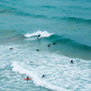 Surfing in La Côte des Basques