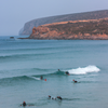 Surfing in Bordeira