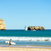 Surfing in Praia da Rocha