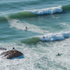 Surfing in Cabo Mondego