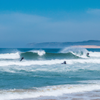 Surfing in Praia de São Martinho do Porto