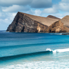 Surfing in Praia do Porto Santo
