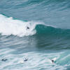 Surfing in La Zurriola