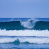 Surfing in Todos Santos Island