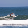 Surfing in La Saladita