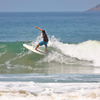 Surfing in Playa Linda