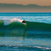 Surfing in C-Street Ventura