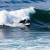 Surfing in Montara State Beach