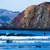 Surfing in Rodeo Beach