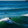 Surfing in Hermosa Beach