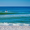 Surfing in Navarre Beach