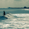 Surfing in Neptune Beach