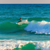 Surfing in Haulover Beach