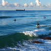 Surfing in Hollywood Beach