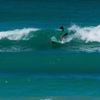 Surfing in DT Fleming Beach Park