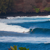 Surfing in Honolua Bay