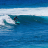 Surfing in Puamana Beach Park